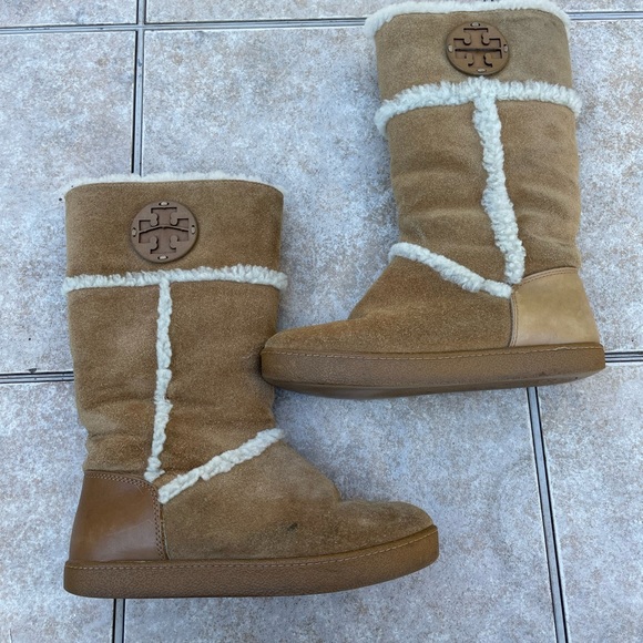 Tory Burch Amelie Shearling suede snow boots - Picture 7 of 12